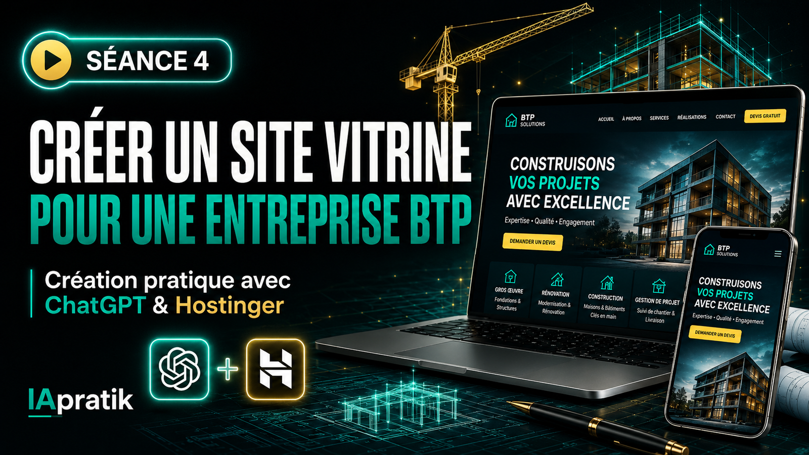 Seance 4: Creer un site vitrine pour une entreprise BTP